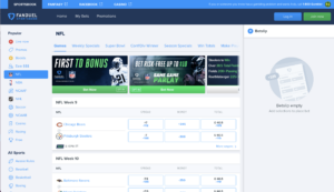 FanDuel Sportsbook NFL Lines