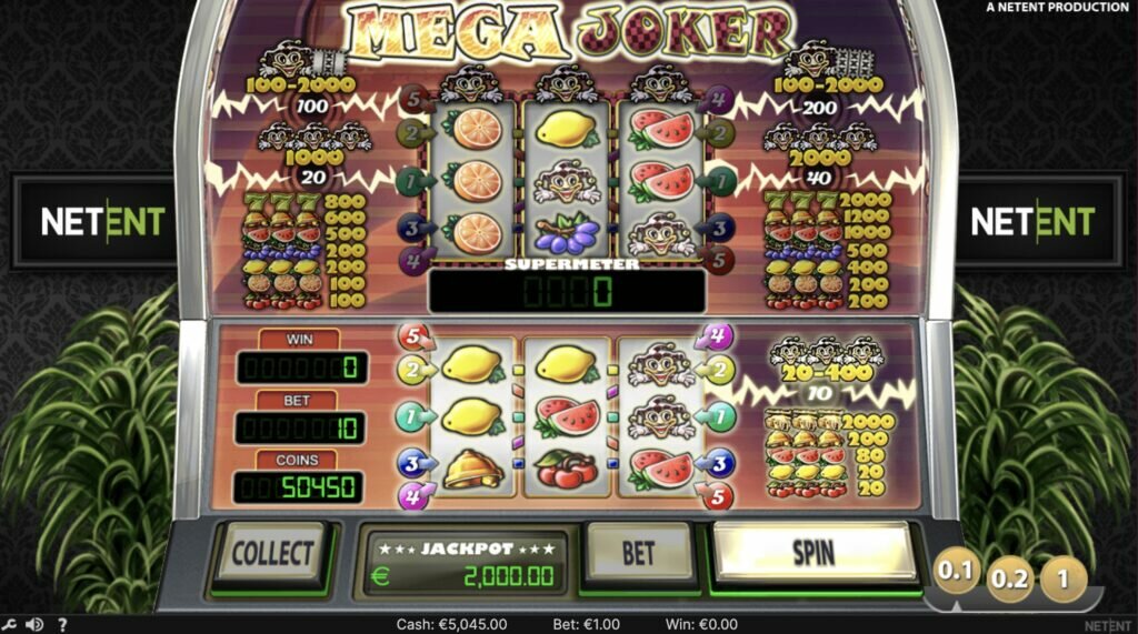 Mega Joker slot online with the best odds at 99% RTP