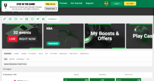 Unibet Sportsbook US Lobby