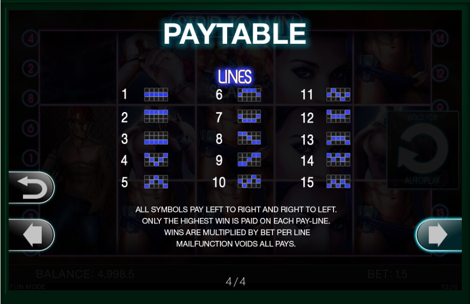 strip to win slot machine detail image 0