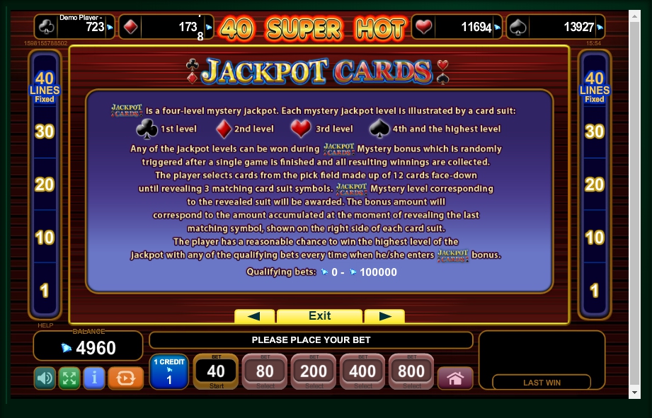 40 super hot slot machine detail image 1
