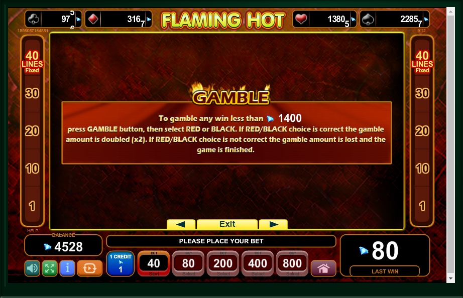 flaming hot slot machine detail image 2