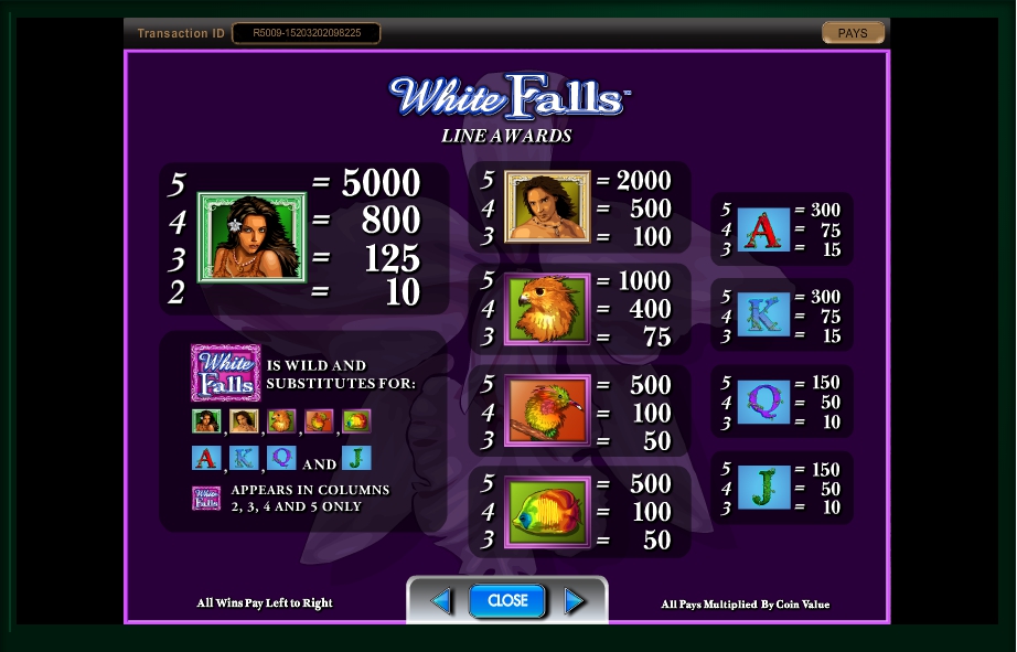 white orchid slot machine detail image 2