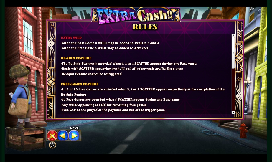 extra cash slot machine detail image 1