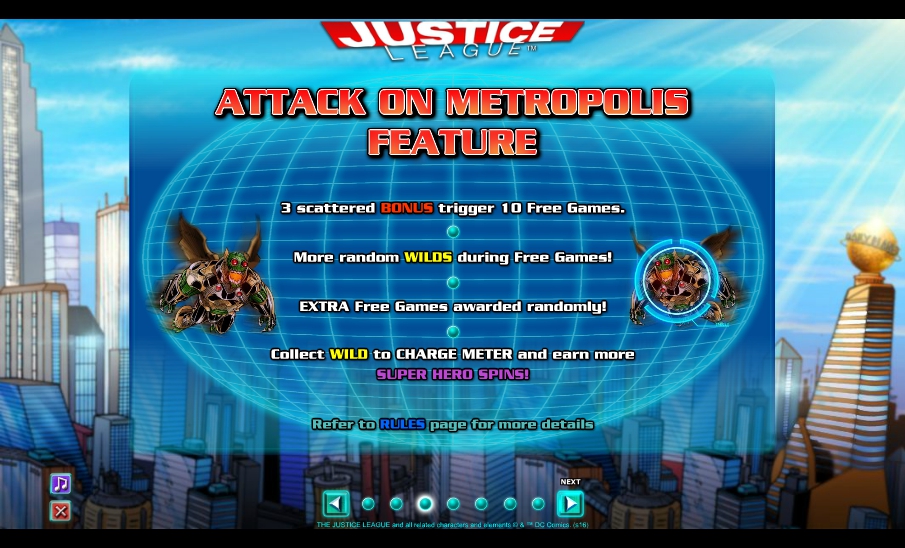 justice league slot machine detail image 4