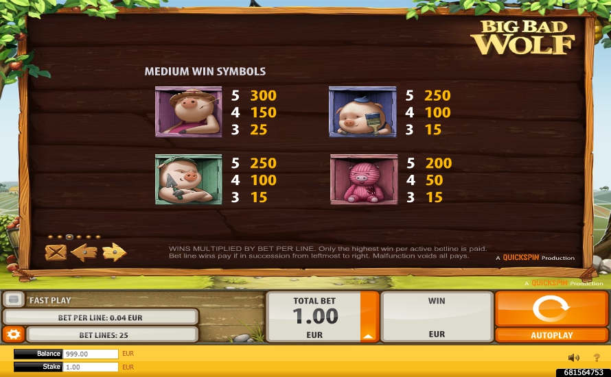 big bad wolf slot machine detail image 3
