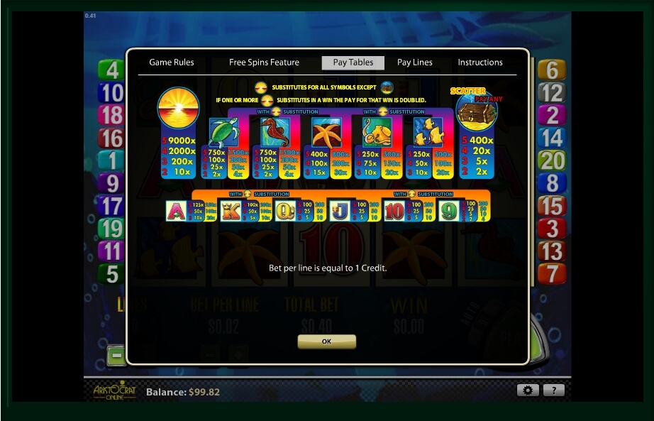 dolphin treasure slot machine detail image 2