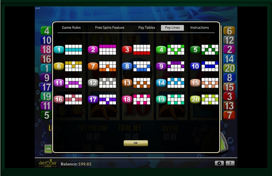 dolphin treasure slot machine detail image 1