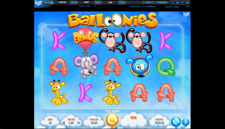 Balloonies slot play free
